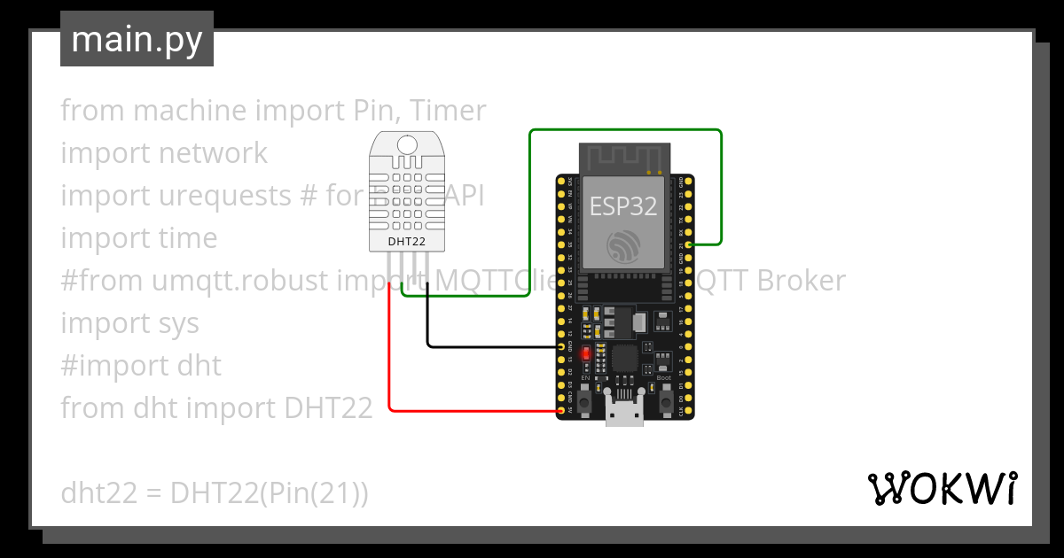 Dht Esp Micropython With Thingspeak Wokwi Esp Stm Arduino