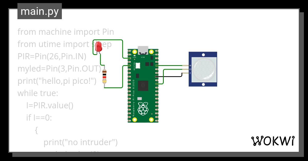 Home Security System Wokwi Esp Stm Arduino Simulator