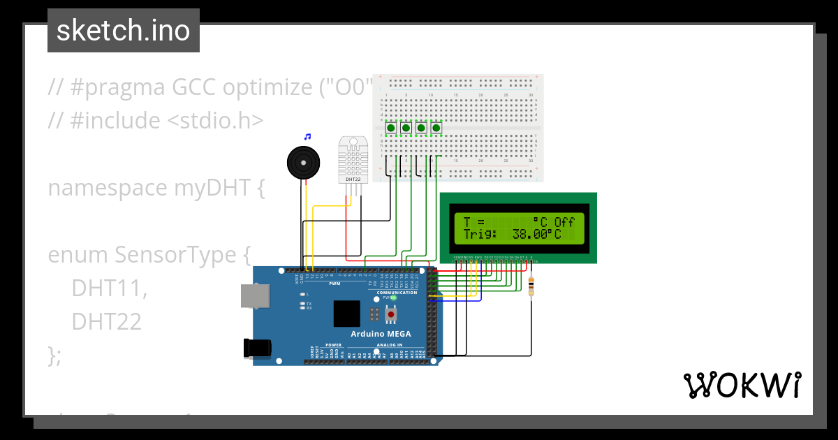 LCD Tests Wokwi ESP32 STM32 Arduino Simulator