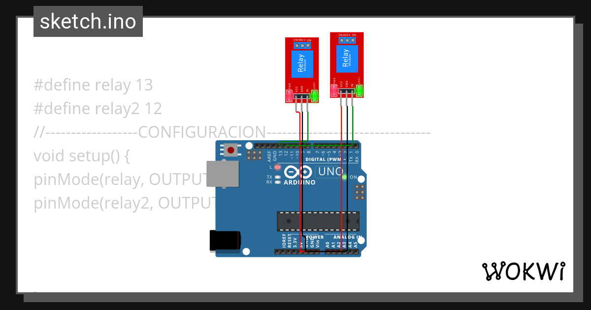 Rele Wokwi Esp Stm Arduino Simulator