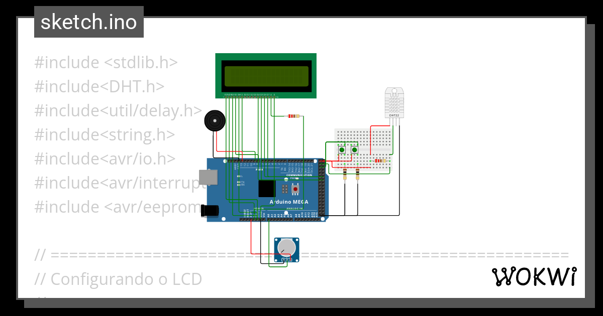 Projeto 1 Sistemas Digitais Wokwi ESP32 STM32 Arduino Simulator