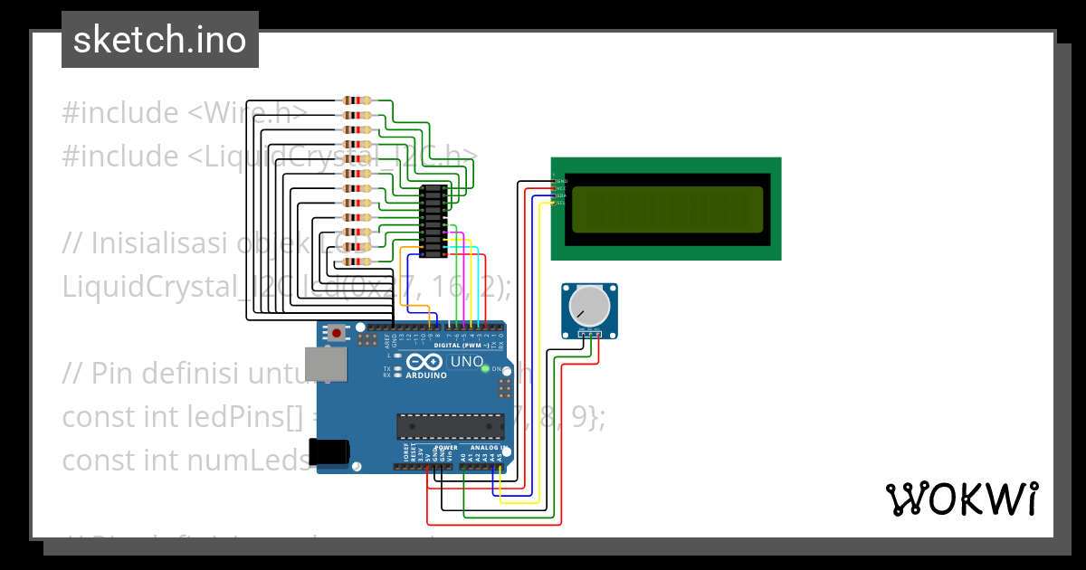 Led Bar Graph Wokwi Esp Stm Arduino Simulator