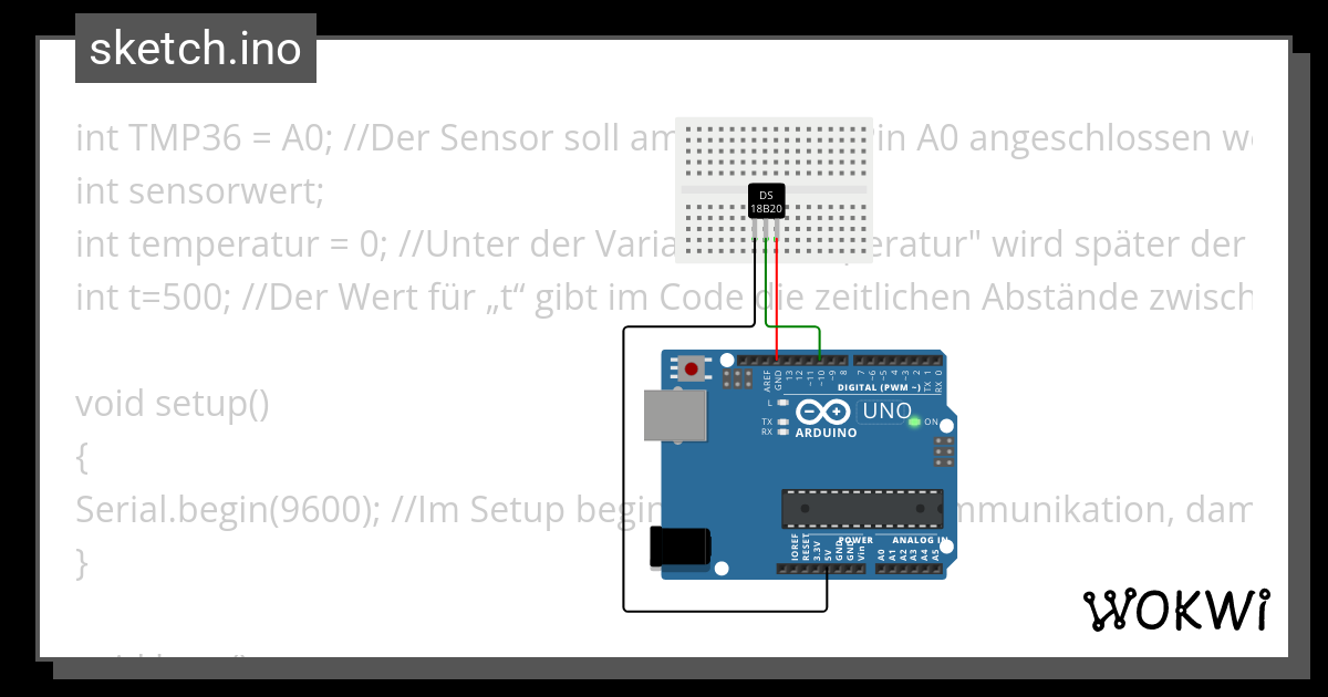 Temperatursensor Tmp Wokwi Esp Stm Arduino Simulator