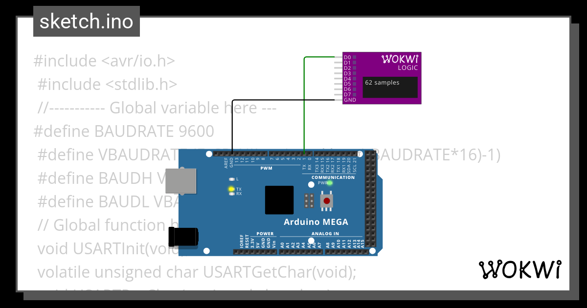 UART Wokwi ESP32 STM32 Arduino Simulator