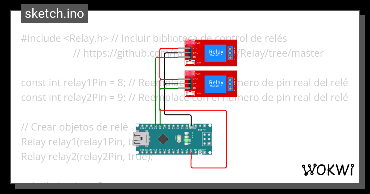 Relay Foro Wokwi Esp Stm Arduino Simulator