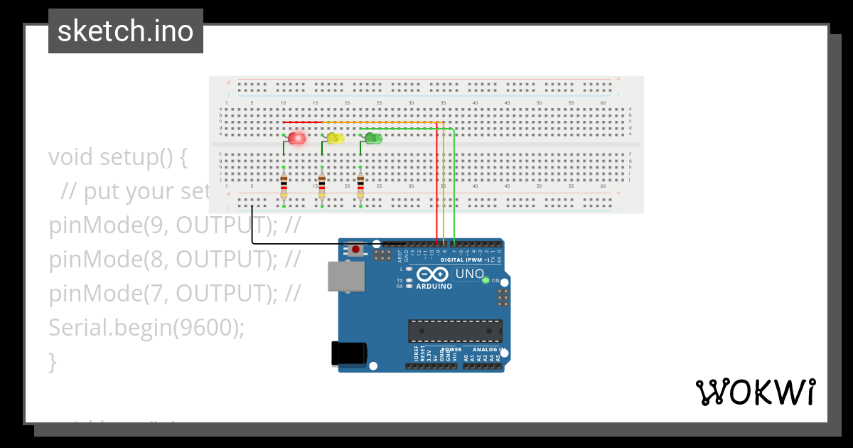 Traffic Lights Wokwi Esp Stm Arduino Simulator