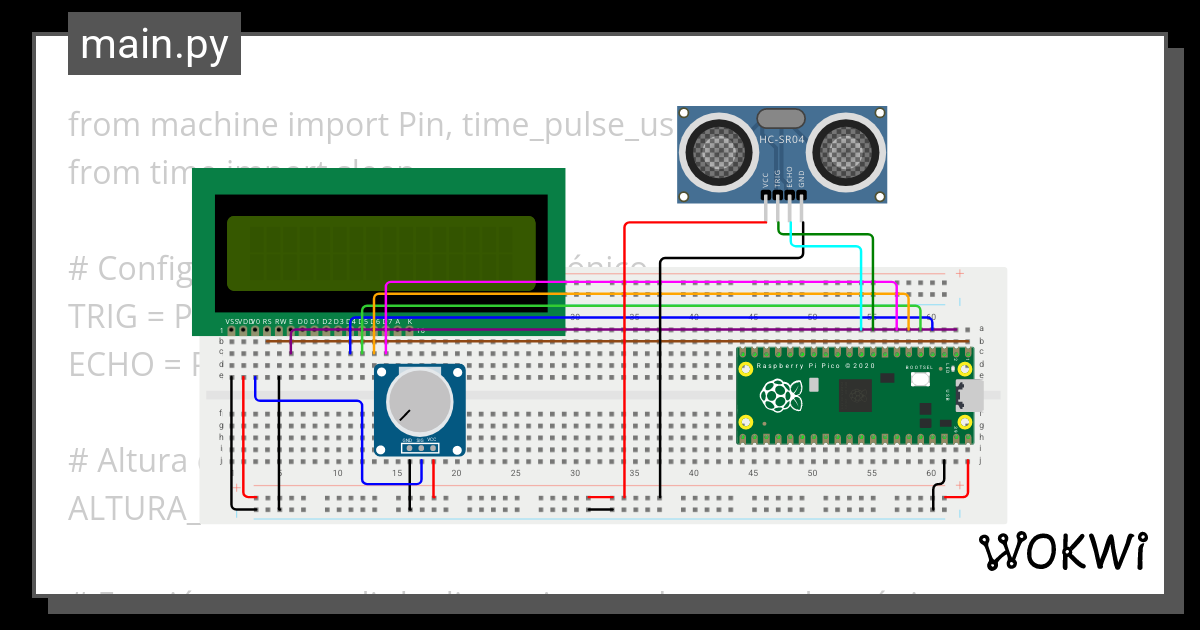 Metro Digital Ultrasonico Wokwi Esp Stm Arduino Simulator