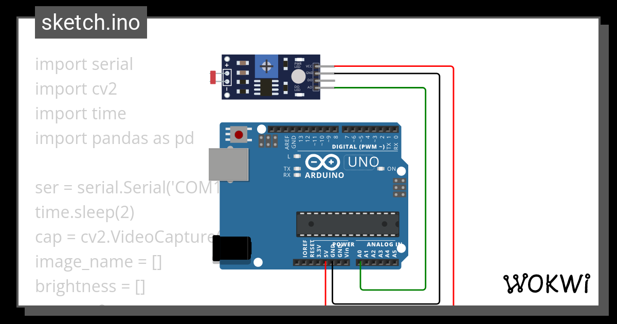 Data Generation Light Wokwi ESP32 STM32 Arduino Simulator