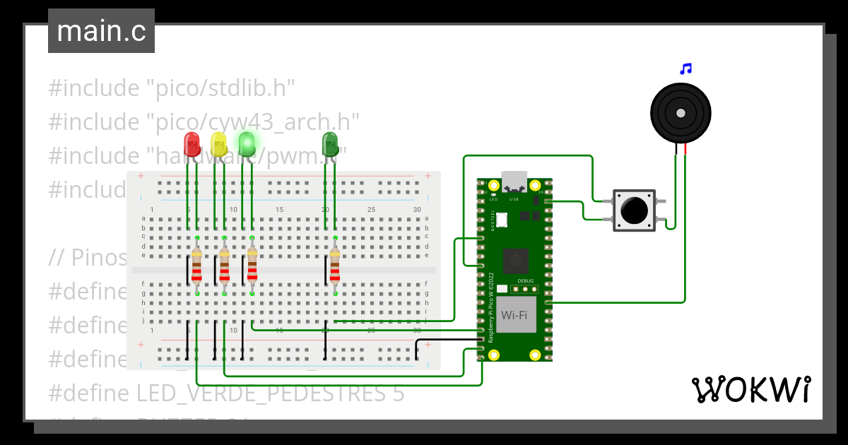 Semaforo Wokwi Esp Stm Arduino Simulator