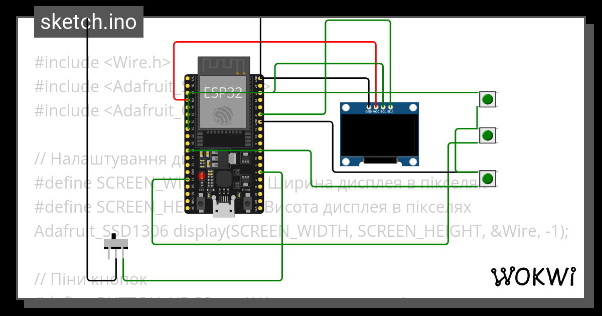 Oled Display Interface With Esp Copy Wokwi Esp Stm Arduino