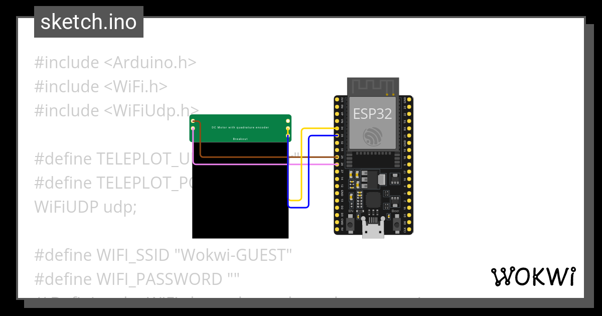 Dc Motor Position Control With Teleplot Wokwi Esp Stm Arduino