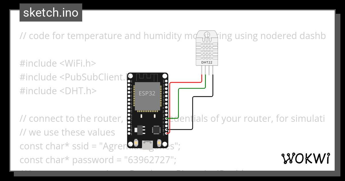 Node Red Y Mqtt Sensores Temperatura Y Humedad Wokwi Esp Stm