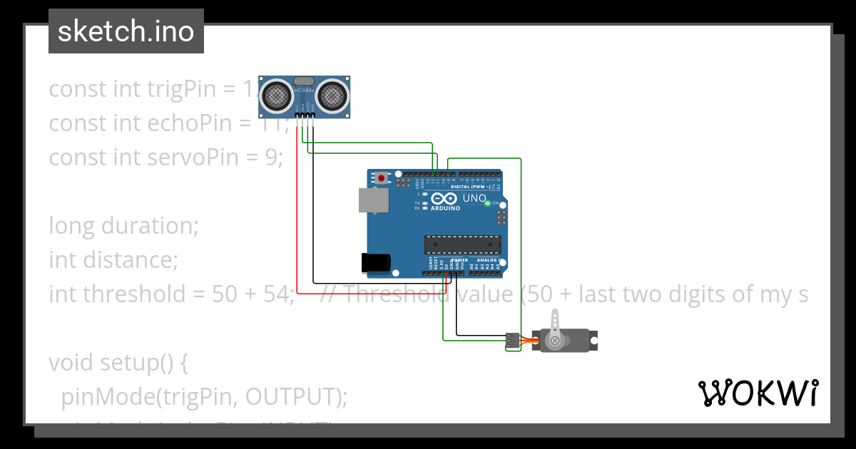 Ultrasonic Distance Measurement Wokwi Esp Stm Arduino Simulator