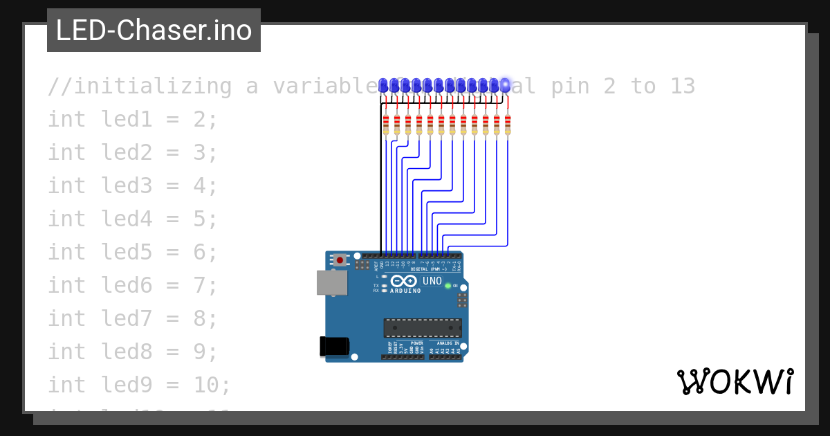 10 beautiful smartLED projects (addressable LEDs) using Arduino simulator  on Wokwi, Arduino