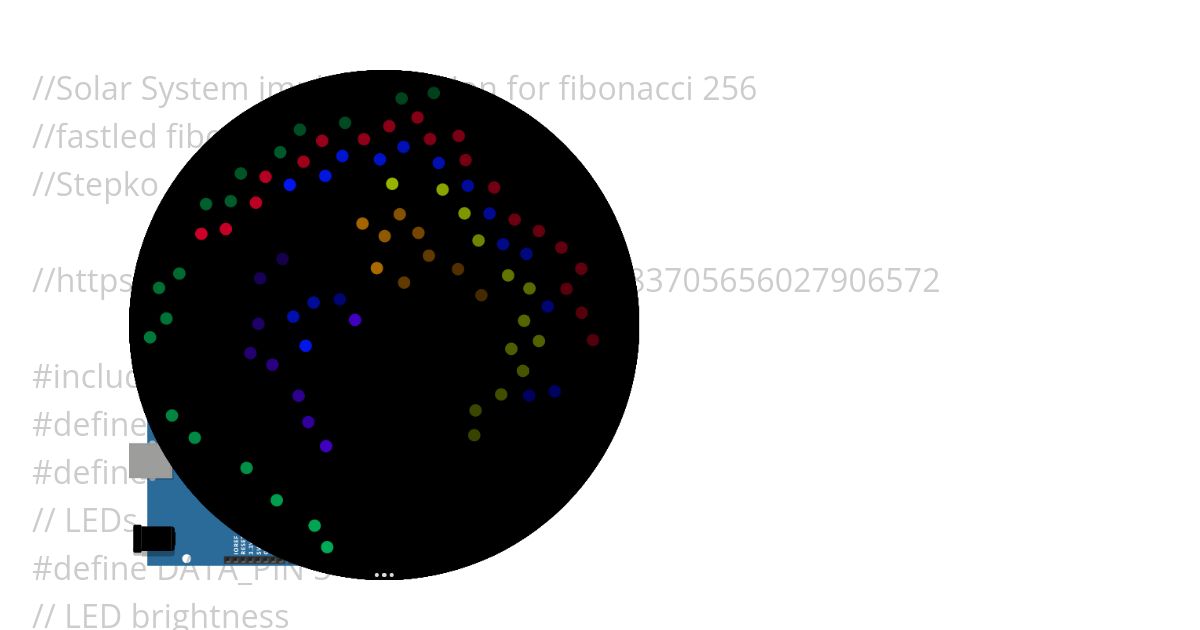 Solar_system_fibonacci_planar map_RealPCB.ino simulation