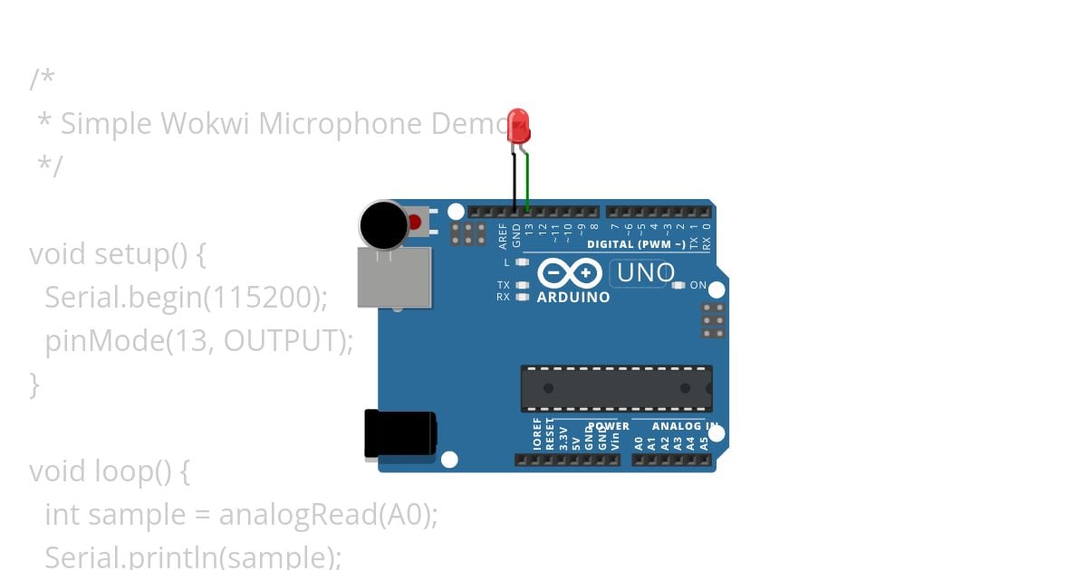 wokwi-mic.ino simulation