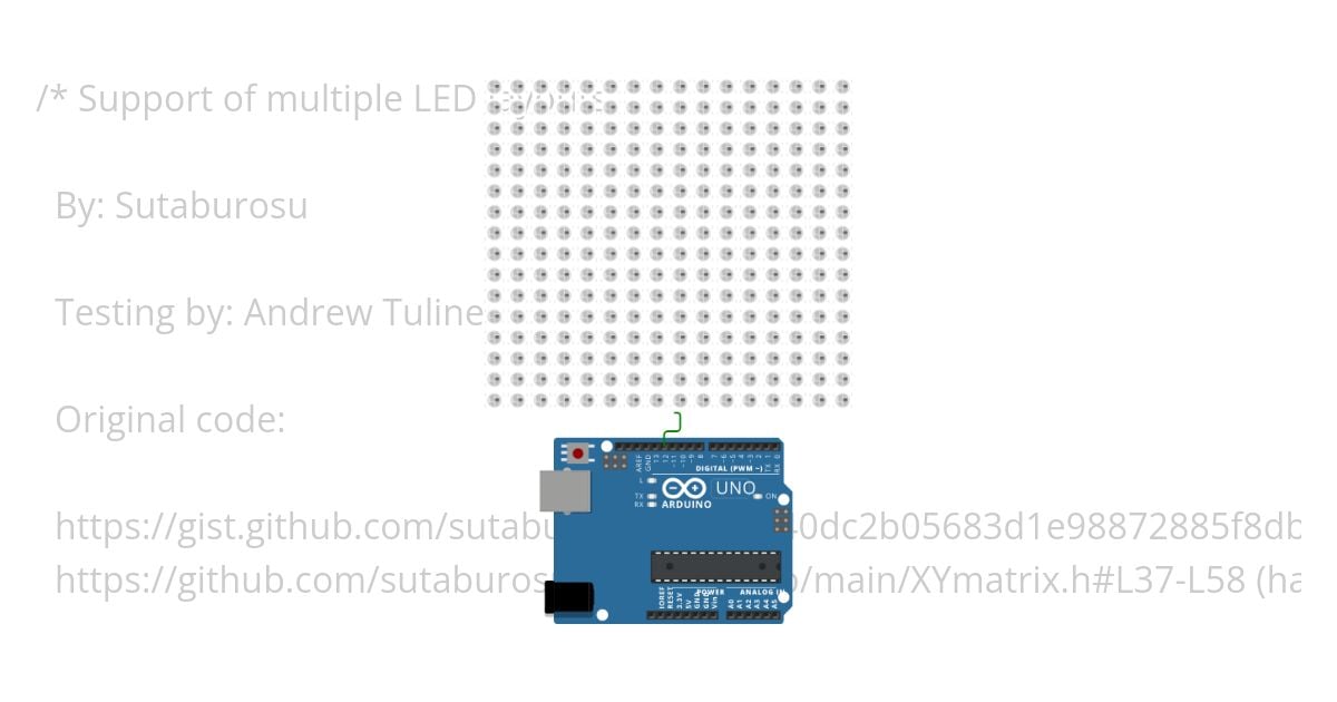 XYMatrix.ino simulation