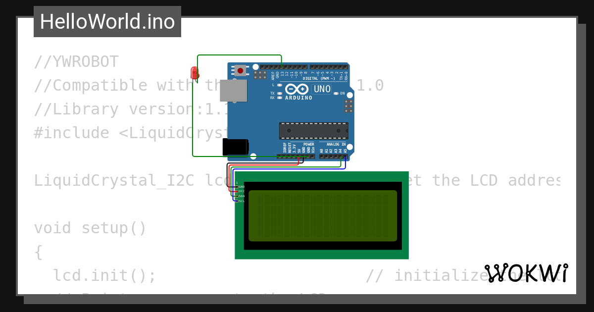 HelloWorld.ino - Wokwi ESP32, STM32, Arduino Simulator