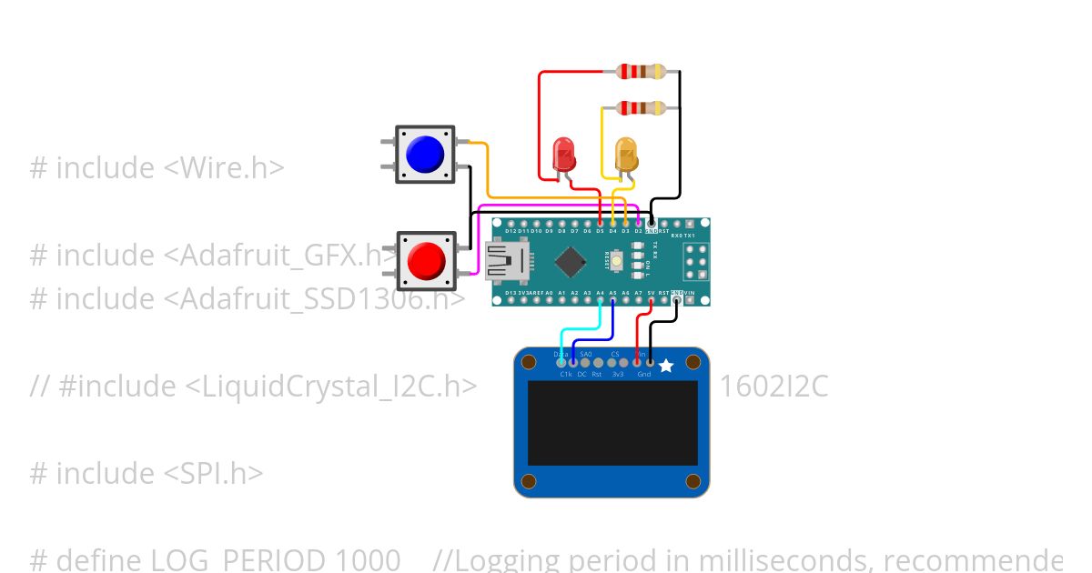 geiger Nano Oled 128*32 a.ino simulation