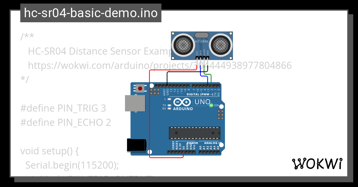 Hc Sr04 Basic O Wokwi Esp32 Stm32 Arduino Simulator