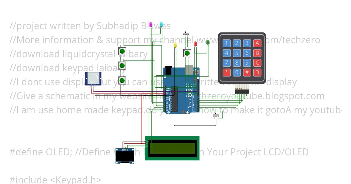 Automatic Door With Keypad Lock.ino simulation