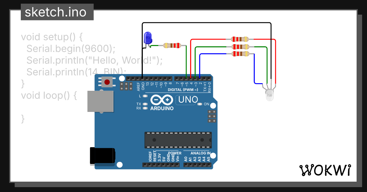 sketch.ino - Wokwi ESP32, STM32, Arduino Simulator