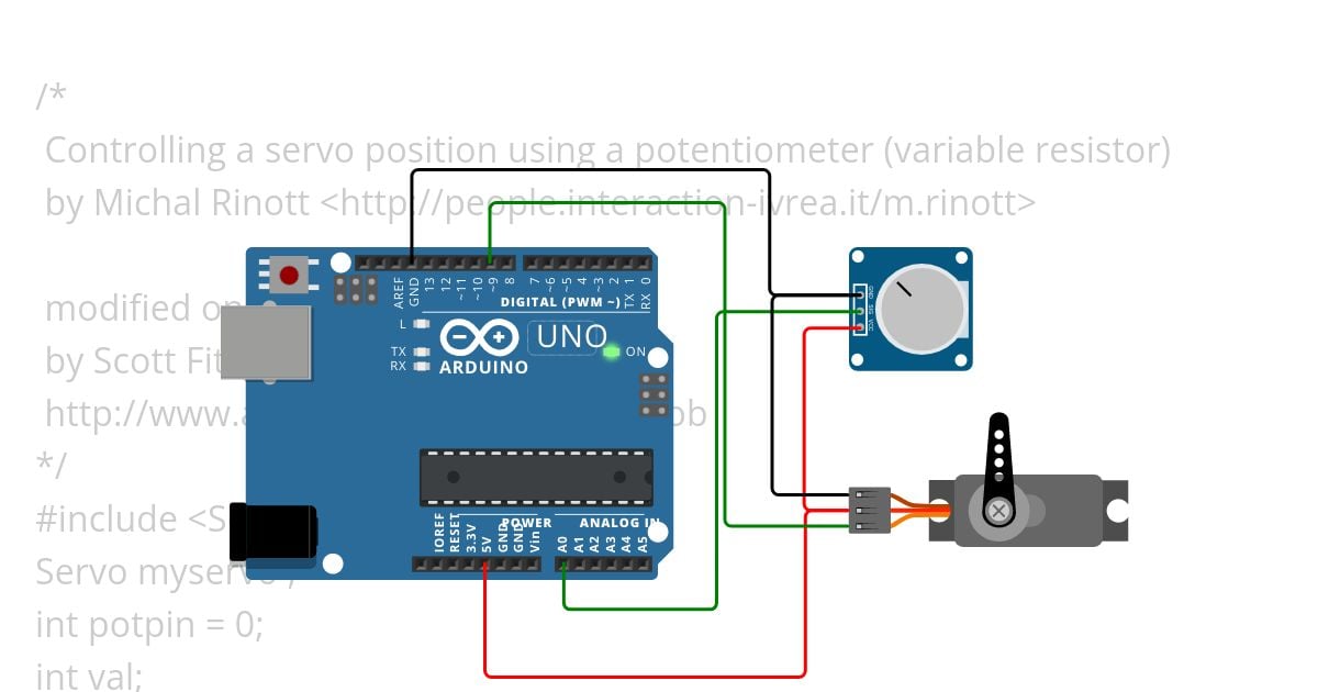 Knob.ino simulation