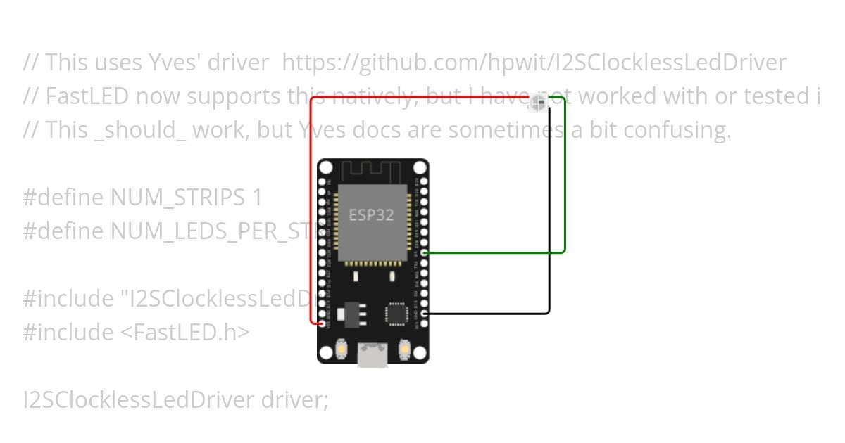 fastled-esp32-blink-with-i2s.ino simulation