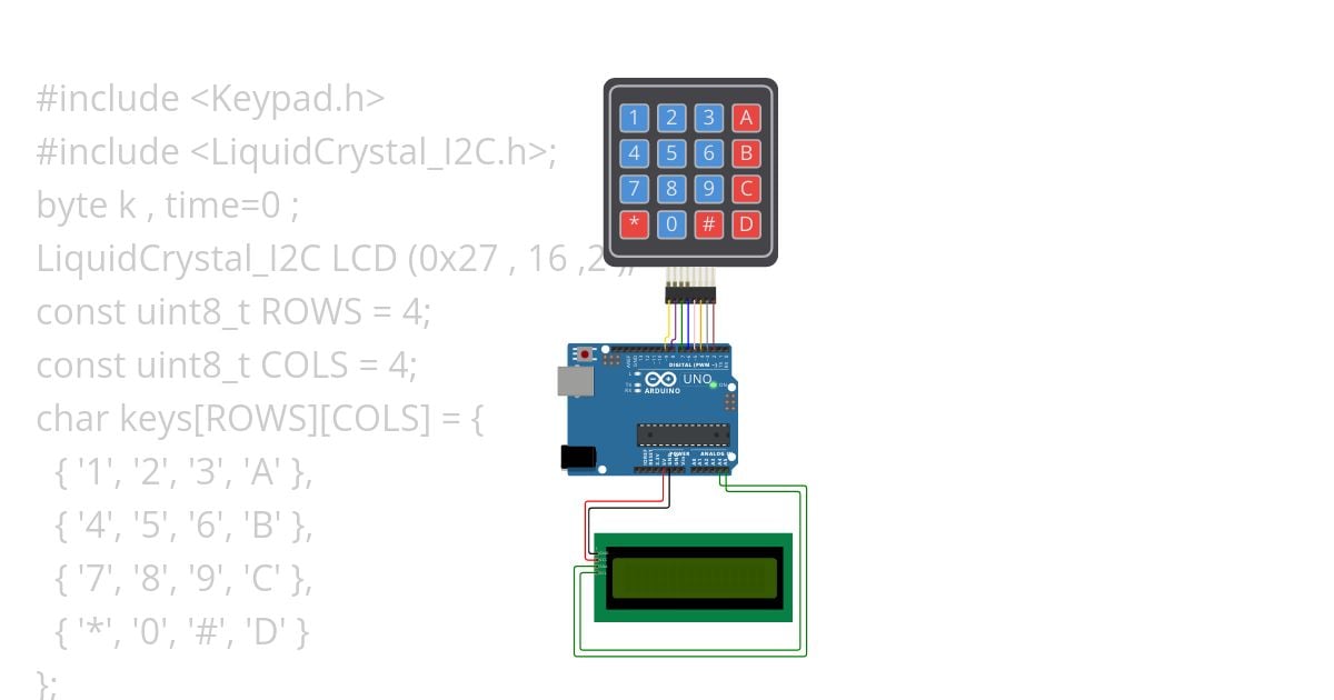 keypad-input.ino simulation