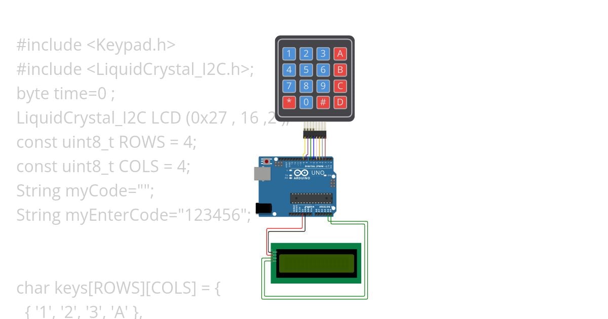 keypad-input.ino simulation