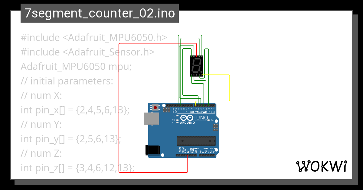 7segment Counter 02 Ino Wokwi Esp32 Stm32 Arduino Sim 8295