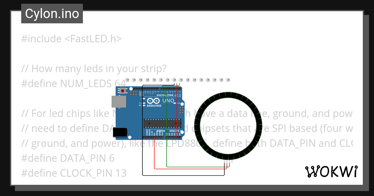 Cylon.ino - Wokwi ESP32, STM32, Arduino Simulator