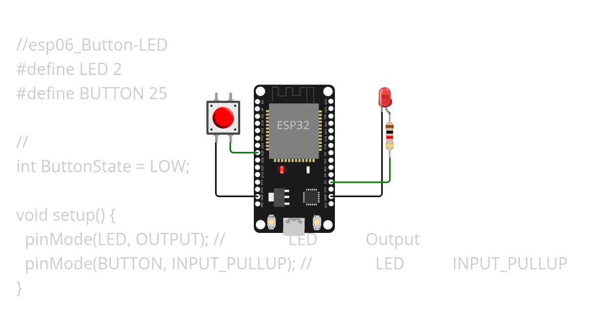 esp06_Button-LED simulation