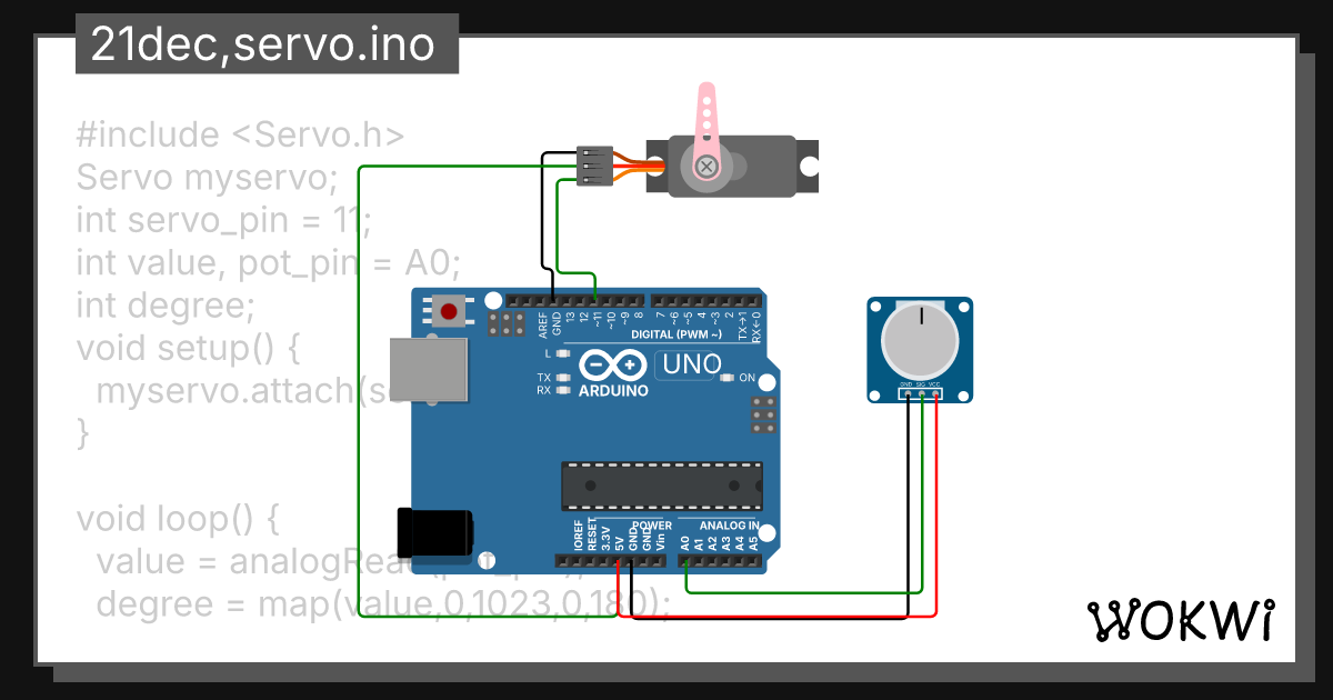 21dec,servo.ino - Wokwi ESP32, STM32, Arduino Simulator