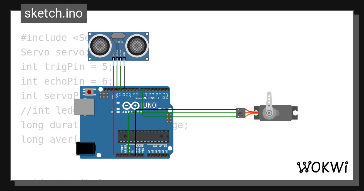 Smart Dustbin - Wokwi ESP32, STM32, Arduino Simulator