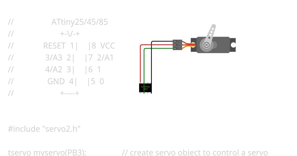 attinyServo.ino simulation