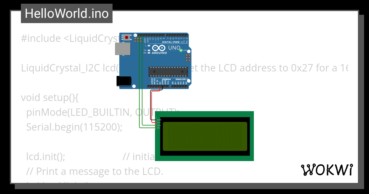 HelloWorld.ino - Wokwi ESP32, STM32, Arduino Simulator