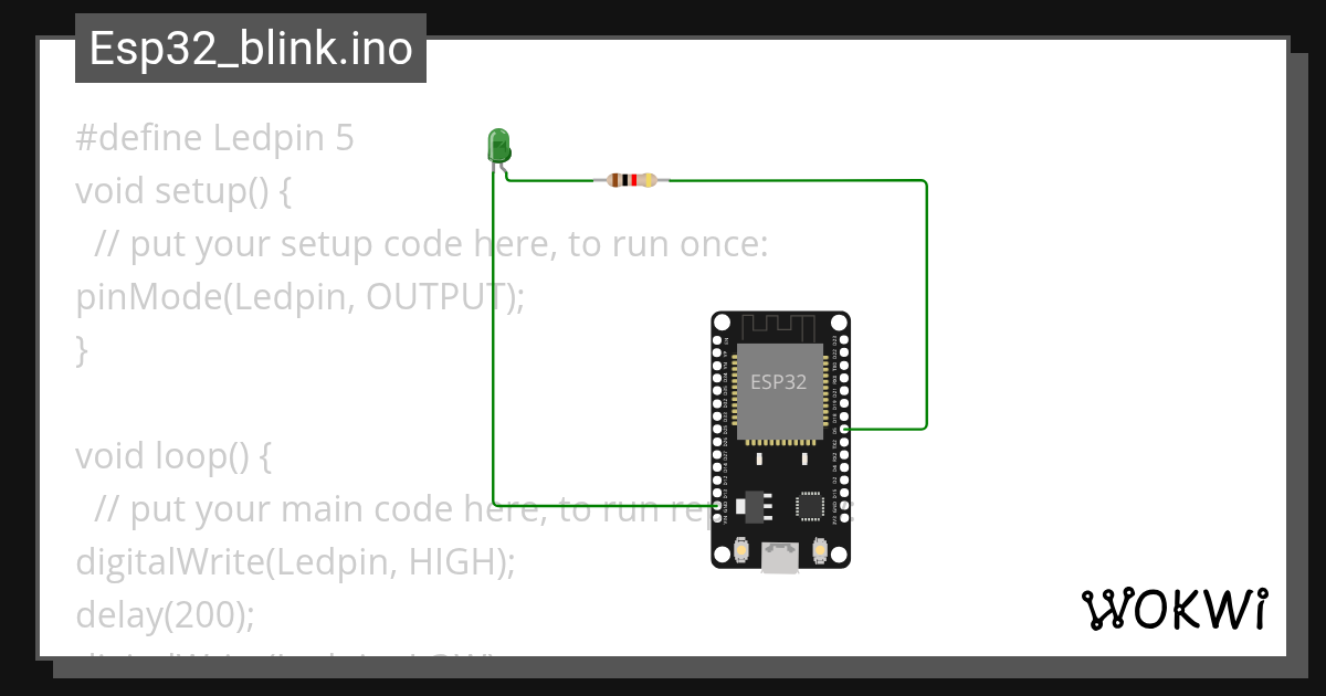 Esp32_blink.ino - Wokwi ESP32, STM32, Arduino Simulator