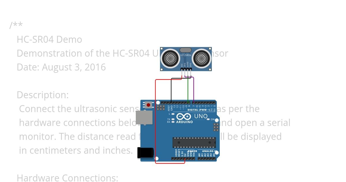 hc-sr04.ino simulation