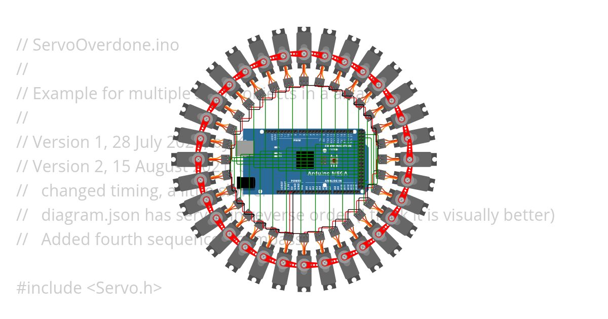 ServoOverdone.ino simulation