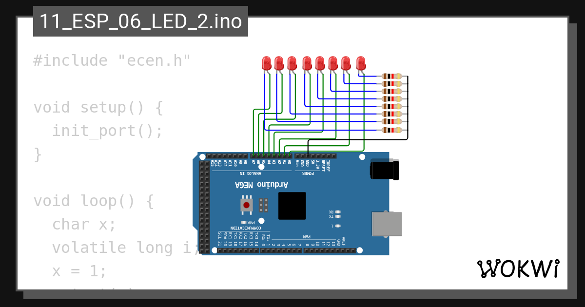 11 Esp 06 Led 2 Ino Wokwi Esp32 Stm32 Arduino Simulator