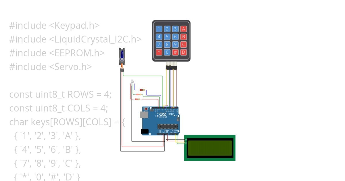 keypad-input_def.ino simulation