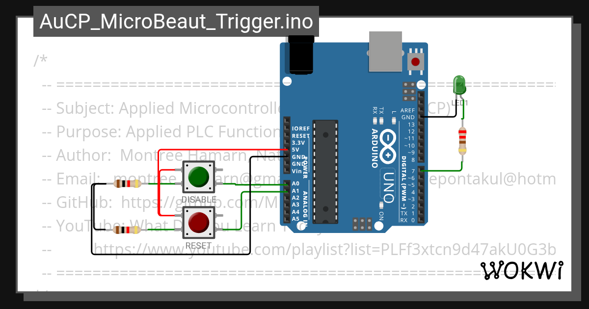 AuCP_MicroBeaut_Trigger.ino - Wokwi ESP32, STM32, Arduino Simulator