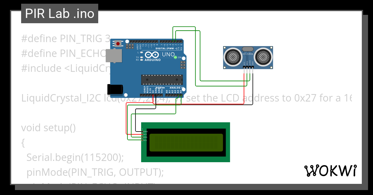 PIR Lab .ino - Wokwi ESP32, STM32, Arduino Simulator