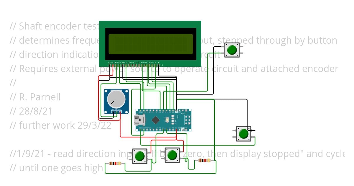 Shaft encoder tester simulation