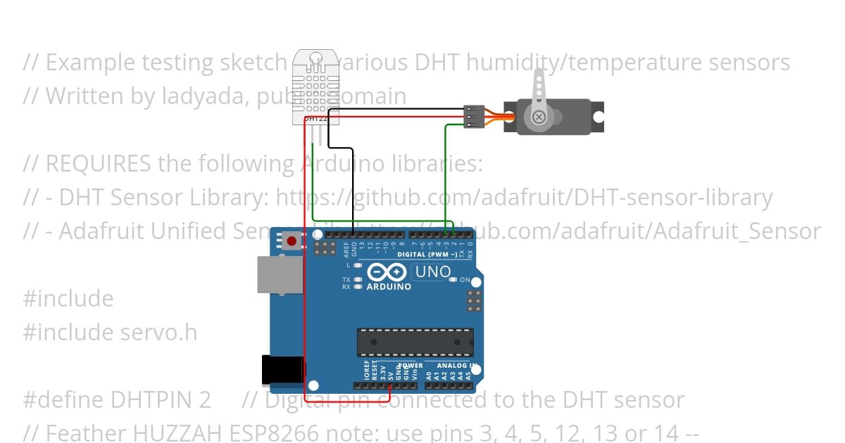 DHT_Tester.ino simulation