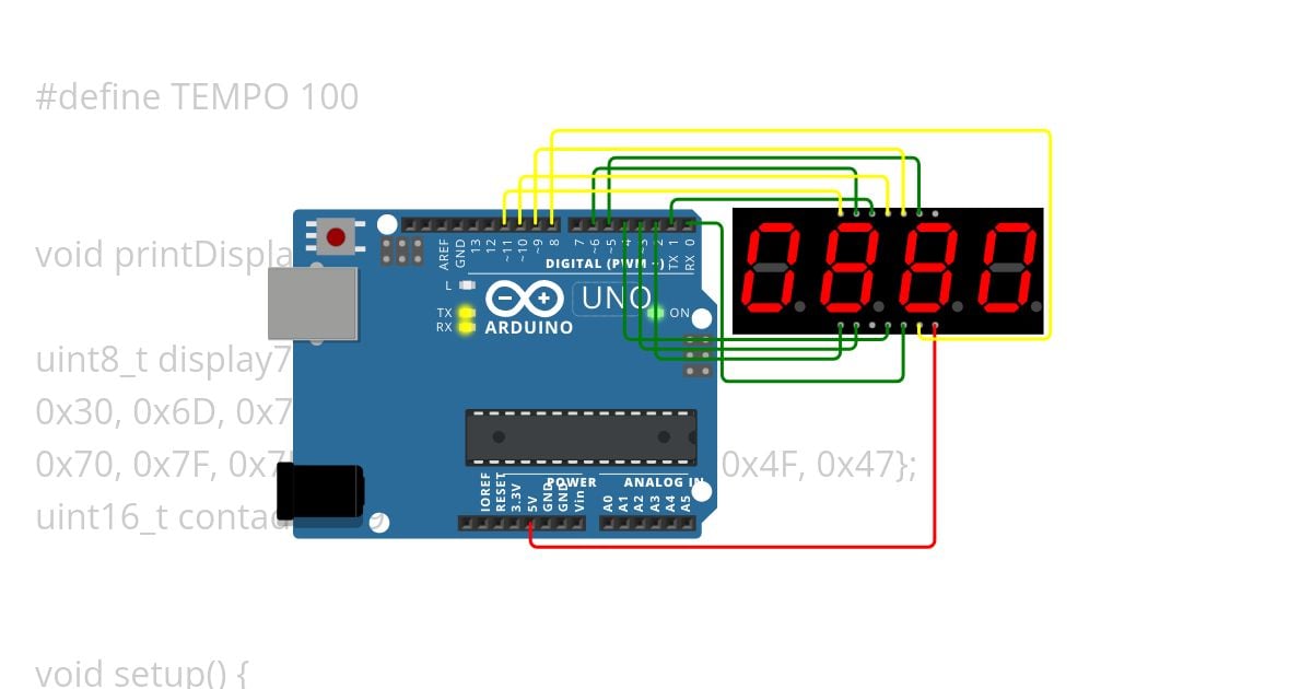 multi_display.ino simulation