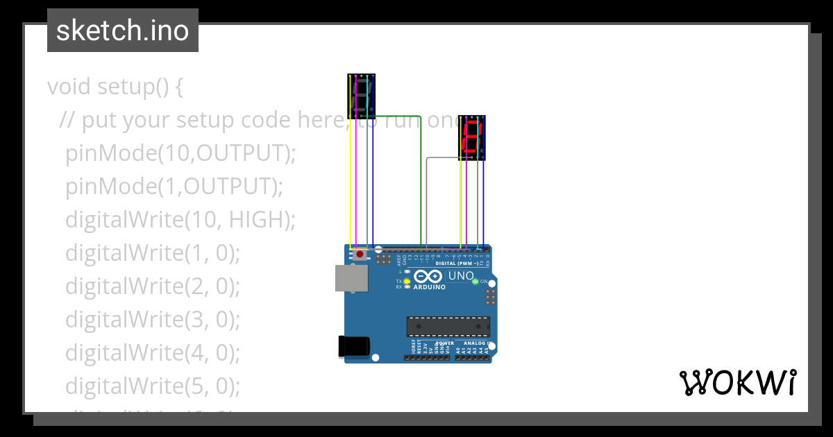 4 A Seven Seg Counter Ino Wokwi Arduino And Esp32 Sim 9013