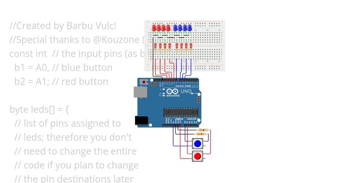 Test with LEDs & buttons.ino simulation