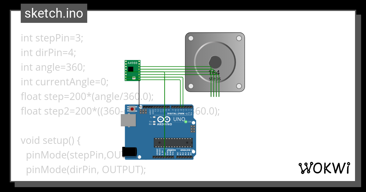 Stepper O Wokwi Esp32 Stm32 Arduino Simulator